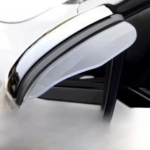 2pcs Car Rearview Mirror Rain Eyebrow Carbon Fiber Sun Visor For Mitsubishi Outlander Pajero Sport Lancer EX ASX L200 Eclipse