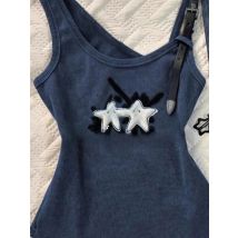 Sexy Y2k Tank Top With Straps Women Vintage Graphic Sleeveless T shirt Camisole Feamle Basic Underwear Streetwear 100% Cotton