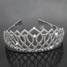AINAMEISI Fashion New Tiaras And Crowns Wedding Hair Accessories Princess Bride Crown Rhinestones Tiara Hair Jewelry Gift