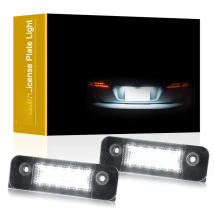 12V LED Number Plate Lamp For Ford Fiesta MK5 2001-2010 Fusion 2002-2012 Mondeo 1996-2000 White License Plate Light Assembly