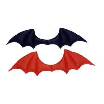 30Pcs 13.5*4CM Black Red Devil Bat Wings Padded Applique For DIY Halloween Costume Vampire Hairpin Decoration Material