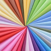 38pcs Twill Cotton Fabric 20cmx30cm,Soft Solid Color DIY Sewing Cloth Material for Baby&Kids Quilting Patchwork,Assorted Mix Set