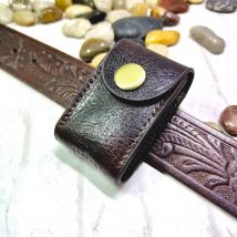 Genuine Leather Car Key Case on Belt Pack Car Key Holder Waist Bag Keys Wallet Pouch Organizer Sheath Men 1652C