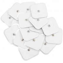 5*5cm Electrode Pads White Black Tens Machine Reusable EMS Acupuncture Body Muscle Massager Sticker Accessories Adhesive Patch