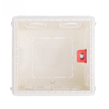 Coswall Adjustable Mounting Box Internal Cassette 86mm*85mm*50mm For 86 Type Switch and Socket White Red Wiring Back Box