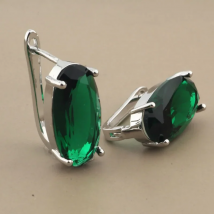 New Trend 2022 Oval Egg Shape Cubic Zircon  Dangle Earrings White Color Earrings For Women Trendy Party Fashion Jewelry