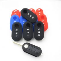 Xinyuexin Silicone Car Key Cover Case For Fiat Ducato Citroen Relay Peugeot Boxer PEU25 Flip Remote Key 3 Buttons Car-styLing