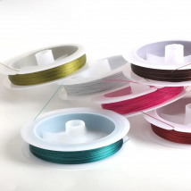 OlingArt 60m*0.38mm 1/Roll Enameled Tiger Tail Wire Ropes Accessories Line Multiple Colour DIY Bracelet Necklace Jewelry Making