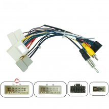 LEEWA Car Audio Wiring Harness For Nissan Qashqai 06-11 Aftermarket 16pin CD/DVD Stereo Installation Wire Adapter #CA7302