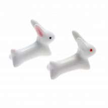 Cute Rabbit Chopsticks Holders Chinese Ceramic Tableware Chopsticks Rest Creative Sticks Stand Kitchen Accessories Sushi 2022