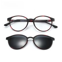 BLUEMOKY Magnetic Clip On Sunglasses For Women Men Polarized UV400 Sunglasses Optical Myopia Glasses Frame 2 in 1 Shade Eyewear