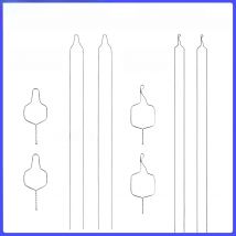100Pcs/Pack Dental Orthodontic Preformed Ligature Wire Kobayashi Wire Metal Ligature Ties for Braces Long Short 0.08 0.10 012