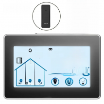 Baldr Wireless Weather Station Touch LCD Screen Thermometer Hygrometer Indoor Outdoor Forecast Sensor Calendar Indicator 3 CH