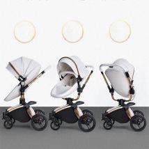 3 in1 baby stroller Aulon 360 rotation pram newborn bassinet egg shell seat lying and seat infant carriage baby stroller