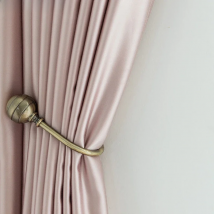 MAKEHOME Milky Touch feeling Solid Modern Curtains for Bedroom Living Room Blinds Faux Silk Window Curtain Custom Size Pannel