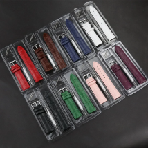 High Quality  Genuine Leather Watch Strap    Green   Purple   Blue   Band   Watchband  with box    Accessory for watch