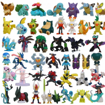 Japan Original Takara Tomy Figures Thwackey Grookey Mew Zeraora Venusaur Raboot Drakloak Action Figure Toys for Children