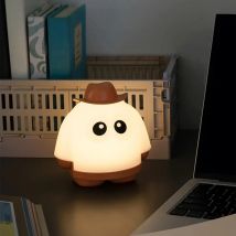 Mini Desktop LED Cute Night Lamp Creative USB Rechargeable Portable Cartoon Table Lamp For Coffee Bar Home Decor Hotel Bedroom