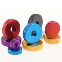 10pcs M3 M4 M5 M6 Flat Knurled thumb nut Aluminum alloy Hand nut screw spacer Thumb nut for FPV RC Model