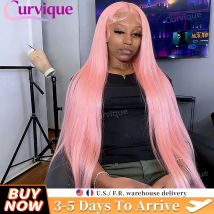 13x6 HD Lace Frontal Wig Pink Lace Front Wigs Human Hair 13x4 Staight Lace Front Wigs For Women Brazilian Colored Human Hair Wig