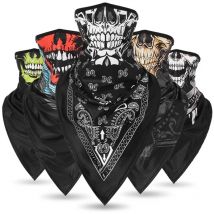 2024 Winter Triangle Scarf Balaclava Motorcycle Face Shield Breathable Face Mask Motorcycle Windproof Bandana Scarf Snowboard