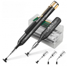 LUXIANZI Vacuum Sucking Suction Pen with 3 Sucker IC SMD Tweezers Pick Up Tool Kit Remover Sucker Pump Solder Desoldering
