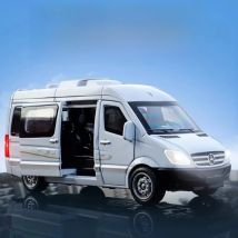 1:32 Scale Sprinter GLS580 Model Toy Car Alloy Diecast Doors Opened Sound Light Pull Back Models Computer Desktop Ornaments