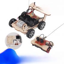Wooden RC Car Kit DIY Vehicle Model Teaching Learning STEM Project for Students