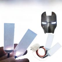 Halloween Cosplay DIY Accessories Led Glow Light Eyes Kits for Tony Stark Eye Light Mask Helmet Props Cannot Bend Style