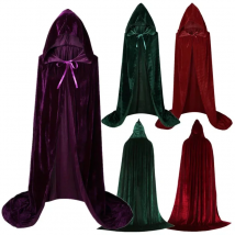 Hocus Pocus Witch Cloak Party Fashion Cosplay Costume Adult Kids Unisex Cloak Retro Party Cape Balls Show Clothings