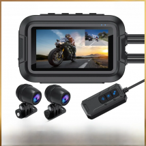 Dual 1080P Motorcycle DVR Full Body Waterproof Moto Camera WiFi GPS Dash Cam Front Rear Driving Video Recorder Black Box