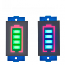 1S/2S/3S/4S/6S/7S 12V 18650 Li-po Li-ion Lithium Battery Capacity Indicator Voltmeter Power Tester Blue Green LED Display Panel