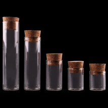 4ml/5ml/6ml/18ml/22ml Small Test Tube with Cork Stopper Bottles Jars Vials DIY Craft 100pieces