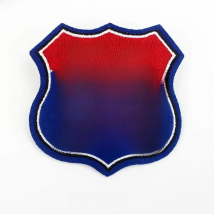 Blue Route 66 Sticker Badge Cloth Patches Embroidery iron on Appliques Cloth Jacket Bags Decoration DIY Sewing Supplies