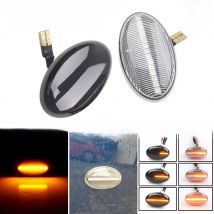 2x Dynamic LED Turn Signal Lights Side Marker Lamp Car Accessories For Mercedes-Benz Smart 450 & Benz W639 W168 W447