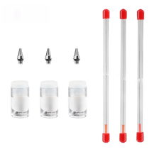 3PCS 0.2/0.3/0.5mm Replace Airbrush Needle Nozzle Repair Tool Kit for Multi Type Airbrush Replacement Air Brush Accessories