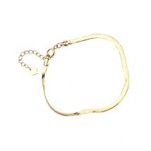 MADALENA SARARA 18K color gold bracelet Women Flat Snake Chain bracelet  Genuine Au750 Extend Chain customized