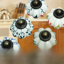 1 Piece Ceramic Knobs Pumpkins Knobs Ceramic Kitchen Cupboard Cabinet Wardrobe Baby Children Room Pull Dia.33mm Handle