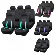 Universal Mesh Car Seat Cover Set Voiture Accessories Interior Unisex Fit Most Car SUV Track Van With Zipper Airbag Compatible