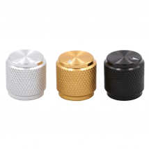 1PC 13x13mm Mini Solid Full Aluminum knob Button for Guitar AMP Effect Pedal Cabinet 6mm Shaft Hole Silver Black Gold