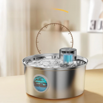 3.2L Recharge 5V USB Cat Water Fountain Automatic Sensor Stainless Steel Cat Dog Water Fountain Multiple Pet Drinking Bowls
