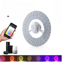 Smart Wifi LED Lamp Chip Beads 36W LED Module DIY Ceiling Light Board Tuya APP Bluetooth Control RGB+WW+CW Dimming