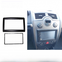 Double 2 Din Radio Fascia for Renault Megane 2 II 2002-2009 Stereo Panel Dash Kit Refitting Installation Trim Face Frame Bezel