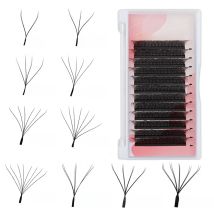Goddess 3D/4D/5D/6D/7D/8D W Shape lashes 4D Premade Fan Lash Extensions 0.07 C/D Curl Natural Soft High Quality Idividual Lashes