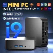 2026 Intel Core i9-8950HK i3-6100 Mini PC Gamer Windows 11 16GB DDR4 1TB 2TB SSD minipc WIFI6 BT5.2 4K Mini computadora de escritorio