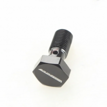 Banjo Bolt UNF 3/8-24UNF Aluminium alloy Banjo Bolts Brake Adaptor Black