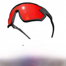 POWER RACE - EAGLE sports sunglasses cycling and running | FullRevo Red Cylinder | Sun protection V400 | Grilamid TR90 | extra nose bridge | Sideburns | Cylindrical glass | Light weight
