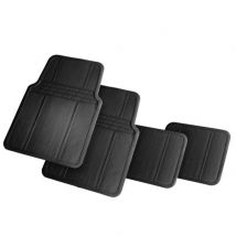 Juego de 4 Alfombras Para Coche, Alfombrillas Universales para Coche,Antideslizantes,Recortables De Caucho,Alfombras Delanteras