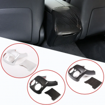 2pcs  For Mercedes Benz W205 C Class C-Class 2015-2018 Car Accessories ABS Chrome Rear Air Conditioning Vent Cover Trim