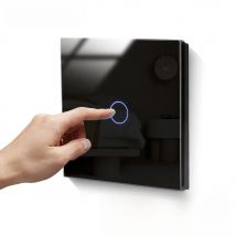 TAWOIA EU Standard 1/2/3/4 Gang 1 Way Luxury Touch Switch LED Crystal Glass Panel Wall Lamp Light Switch 300W Per Gang